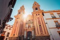 Facade of San Ildefonso Church, Seville - Spain