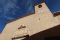 Facade of the San Lorenzo Martir Church, 16th century. Busot, Alicante, Spain