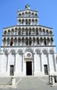 Facade of San Michele Foro Church in Lucca - Italy