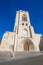 Facade of San Miguel church in Palencia Royalty Free Stock Photo