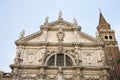 Facade of San Moise Church in Venice. Royalty Free Stock Photo