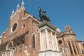 Facade of Santi Giovanni e Paolo church in the historic center of Venice