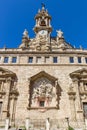 Facade of the Santos Juanes church in Valencia Royalty Free Stock Photo