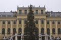 Facade of Schonbrunn Palace in Vienna