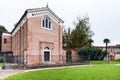 Facade of Scrovegni Chapel in Padua city