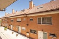 Facade of semi-detached single-family houses