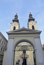 Facade of Serbian Orthodox Church, Timisoara, Royalty Free Stock Photo