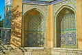 The arched niches of Sepahsalar mosque in Tehran