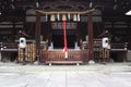 Facade of shinto shrine Royalty Free Stock Photo