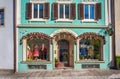 Shop with typical tyrol costumes, Kitzbuhel, Austria