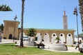 The facade of Sidi Bou Abib Mosque in Tangier, Morocco