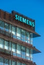 Facade of the Siemens building in Velizy-Villacoublay, France