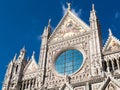 Facade of Siena dome Duomo di Siena