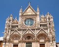 Facade of Siena dome, Italy