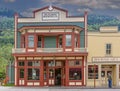 Facade of Skagway Brewing Company bar on Broadway, Skagway, Alaska, USA