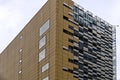 facade of a skyscraper with pattern of roofing panels Royalty Free Stock Photo