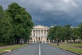 Facade of the Smolny Institute the official residence of the go Royalty Free Stock Photo