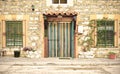 Facade of the Spanish house Royalty Free Stock Photo