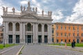 The facade of St. John Lateran basilica Basilica di San Giovann Royalty Free Stock Photo