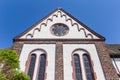 Facade of the St. Nikolai church in the historic city of Hoxter