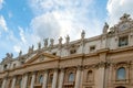 Facade of St. Peter`s Basilica
