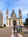 The Facade of St Stephan`s Basilica in Budapest Hungary