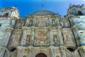 Facade Statues Towers Lady Assumption Cathedral Church Oaxaca Mexico