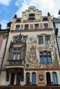 Facade of the Storch House in Prague.