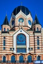 Facade of the synagogue building