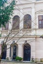 Facade of the Synagoguein in Keszthely, Hungary, Europe