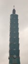 Facade of Taipei 101 Tower in Taipei, Taiwan