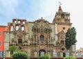 Facade of the Temple of the Company of Jesus in Guanajuato City