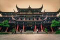 Facade of the temple in Wenshu Monastery