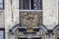 Facade of tenement house called House of Fortune, House of the Corporation of Tanners, Brussels, Belgium