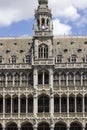 Facade of tenement house called Maison du Roi (King\'s House) in Grand Place, Brussels, Belgium