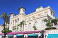 Facade of th Municipal Gambling Casino San Remo, Liguria Italy.