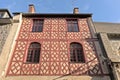 Facade of a timber framing house