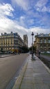 Facade and towers of the Notre Dame Cathedral in Paris