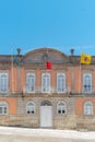 Facade of the town hall building of Arcos de Valdevez at the Praca do Municipio. Arcos de Valdevez, Viana do Castelo Portugal