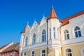 Facade of the town hall building in Sebes, Alba, Romania Royalty Free Stock Photo