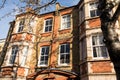 Facade of a traditional British Victorian tenement flat