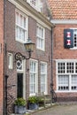 Facade of a traditional dutch village house Royalty Free Stock Photo