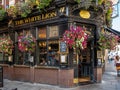 Facade of a traditional english pub in Covent Garden in the heart of London`s West En Royalty Free Stock Photo