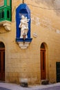 Facade of traditional maltese house