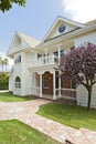 Facade of traditional stylish house