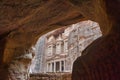 Facade of the Treasury in Petra