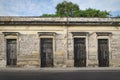 Facade of typical Mexican colonial building in Merida, Yucatan, Mexico Royalty Free Stock Photo