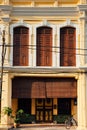 Facade of the UNESCO Heritage building, Penang Royalty Free Stock Photo