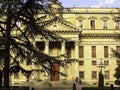 Facade of the University of Philology in Salamanca, Spain Royalty Free Stock Photo