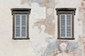 Facade in the upper city and old town in Bergamo Royalty Free Stock Photo